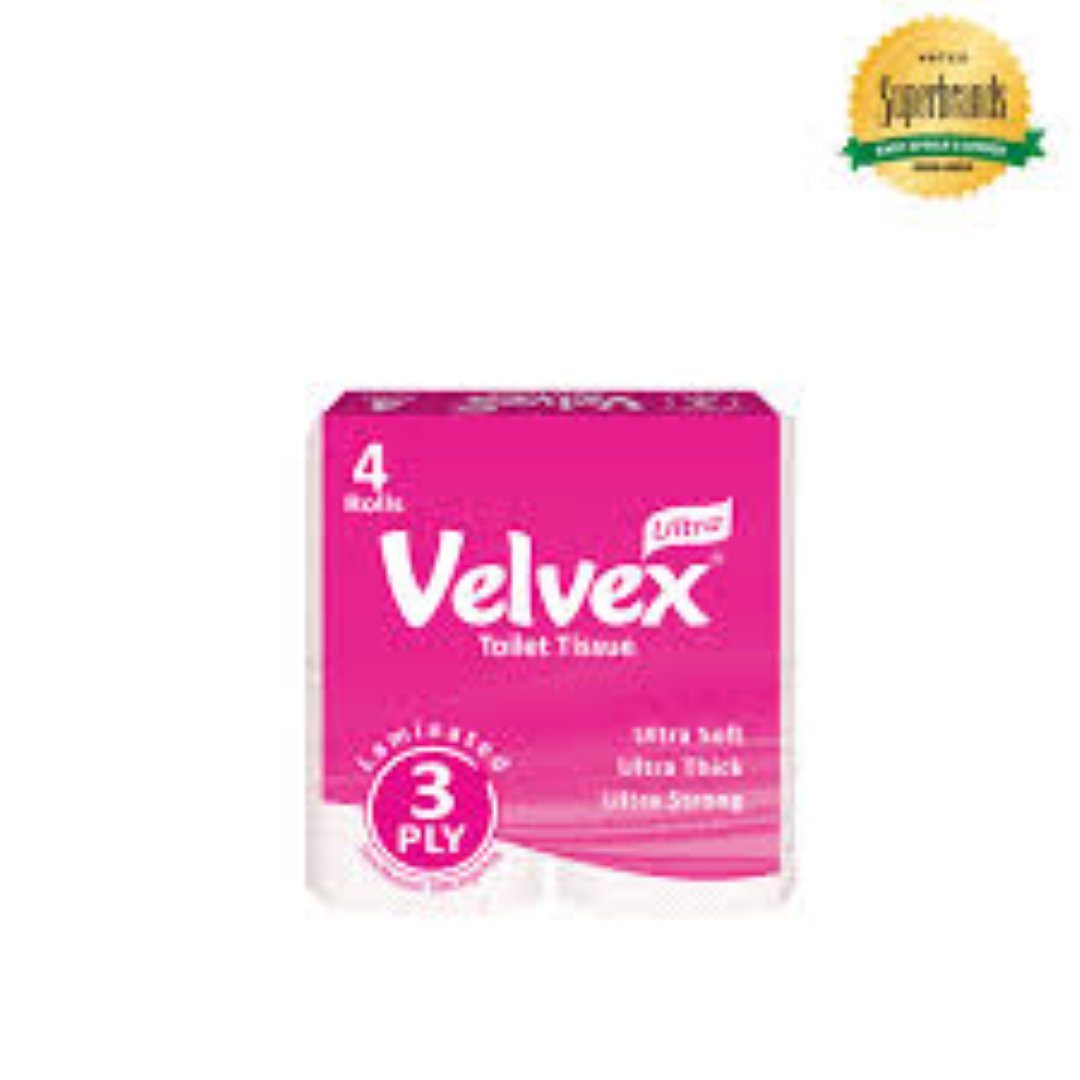 VELVEX 3PLY UN-WRAPPED 4PACK